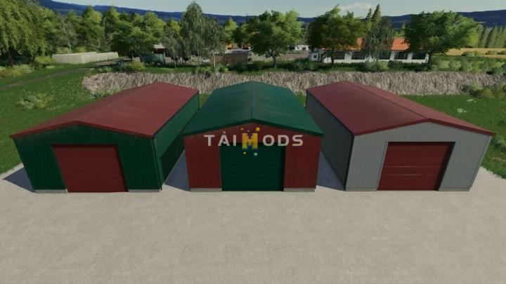 FS19 - Hall With Gate V1.1 (1.7) FS19 - Hall With Gate V1.1 (1.7)