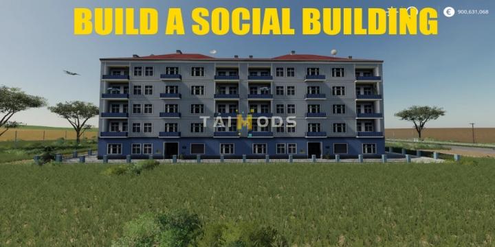 FS19 - Build A Social Building 02 V1.0 (1.7) FS19 - Build A Social Building 02 V1.0 (1.7)