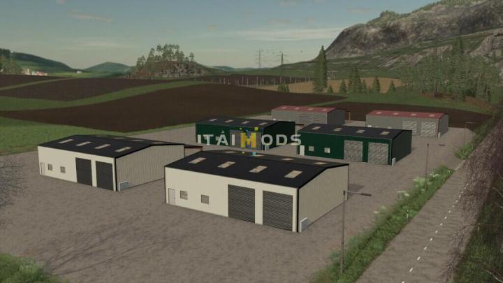 FS19 - Placeable Hangar Pack V1.1 (1.7) FS19 - Placeable Hangar Pack V1.1 (1.7)