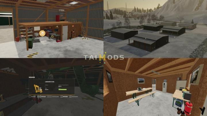FS19 - Placeable Hangar Pack V1.1 (1.7) FS19 - Placeable Hangar Pack V1.1 (1.7)