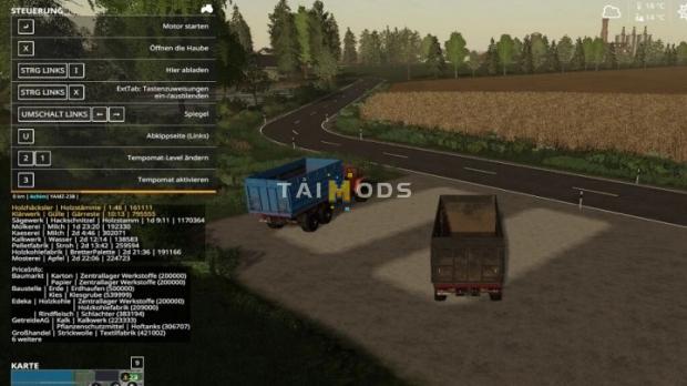 FS19 - Productions Info Hud V1.0 (1.7) FS19 - Productions Info Hud V1.0 (1.7)
