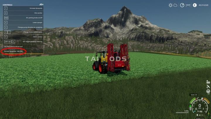 FS19 - Variable Spray Usage V1.0.0.2 (1.7) FS19 - Variable Spray Usage V1.0.0.2 (1.7)