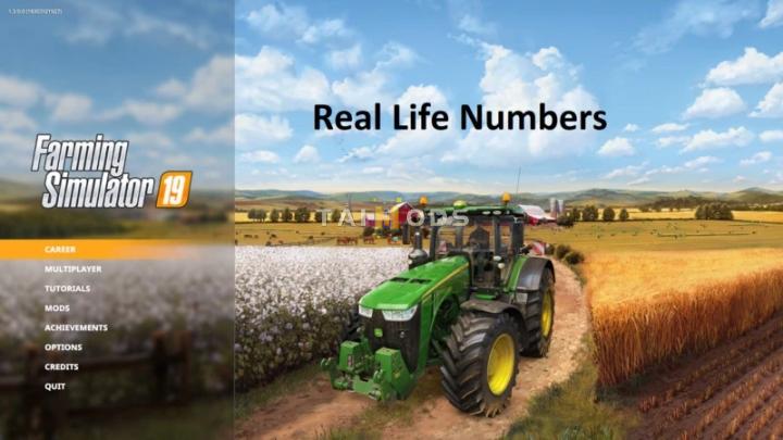 FS19 - RealLifeNumbers V1.2.3.9 (1.7) FS19 - RealLifeNumbers V1.2.3.9 (1.7)