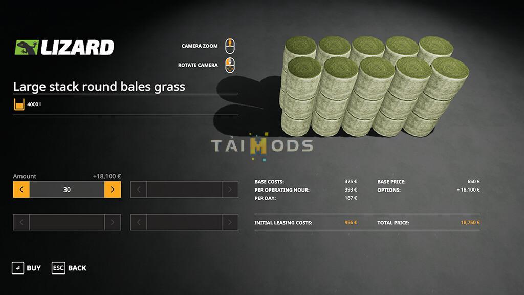 FS19 - Buyable Large Stack Of Bales V1.0 (1.7) FS19 - Buyable Large Stack Of Bales V1.0 (1.7)