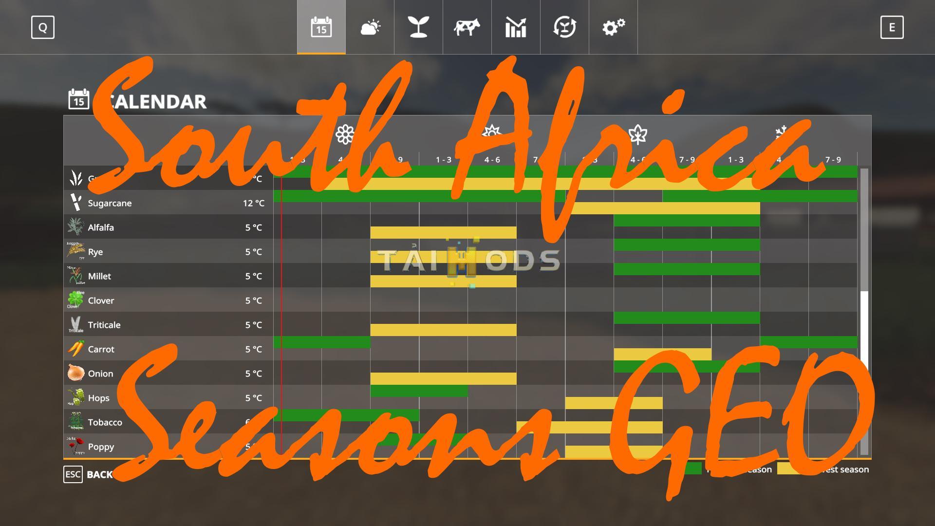 FS19 - Seasons Geo South Africa V1.0 (1.7) FS19 - Seasons Geo South Africa V1.0 (1.7)