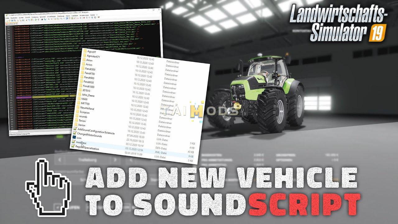 FS19 - Changed Motor Sounds Script V1.0.0.1 (1.7) FS19 - Changed Motor Sounds Script V1.0.0.1 (1.7)