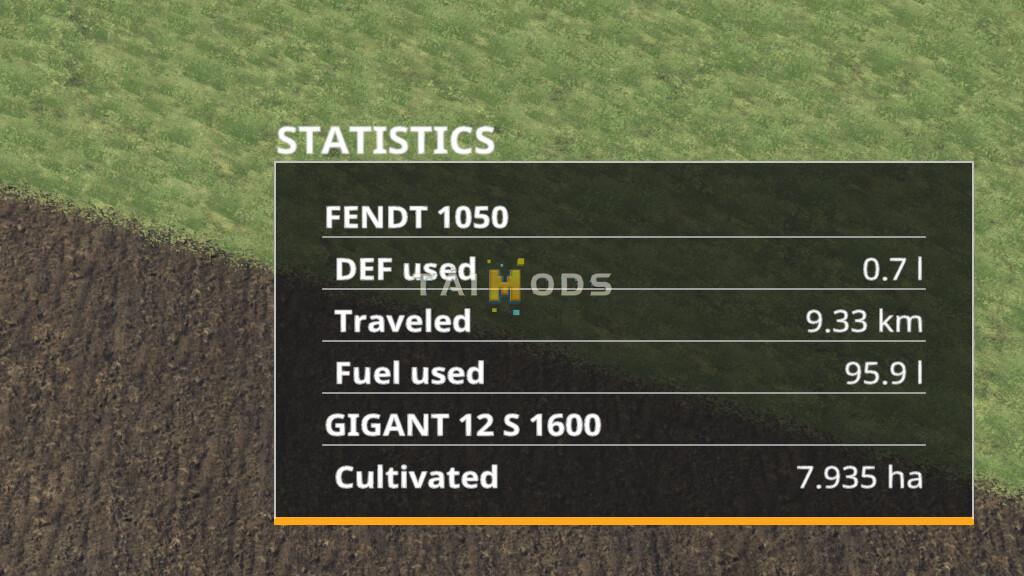 FS19 - Advanced Stats V2.0 (1.7) FS19 - Advanced Stats V2.0 (1.7)