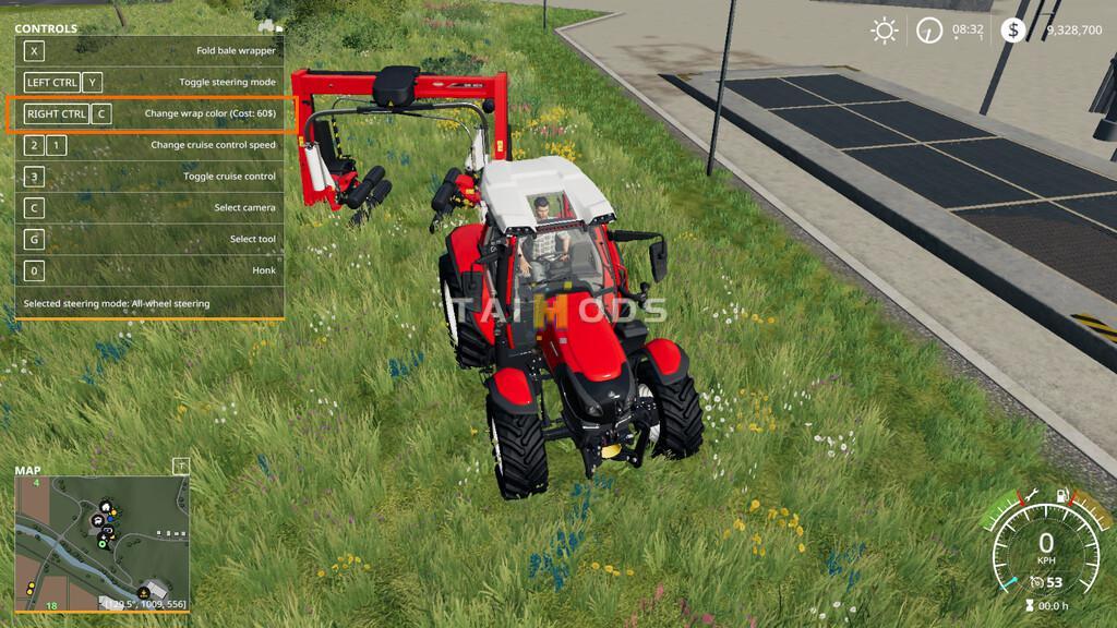 FS19 - Bale Wrap Color Switcher V1.0 (1.7) FS19 - Bale Wrap Color Switcher V1.0 (1.7)
