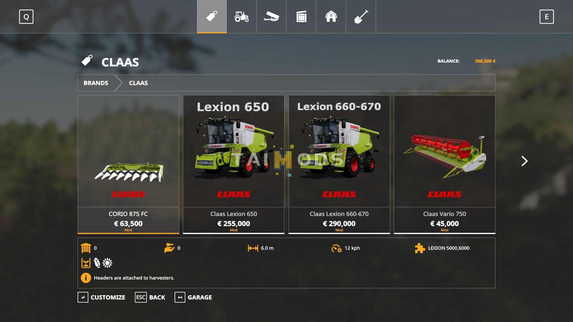 FS19 - Claas Pack V2.0 (1.7) FS19 - Claas Pack V2.0 (1.7)