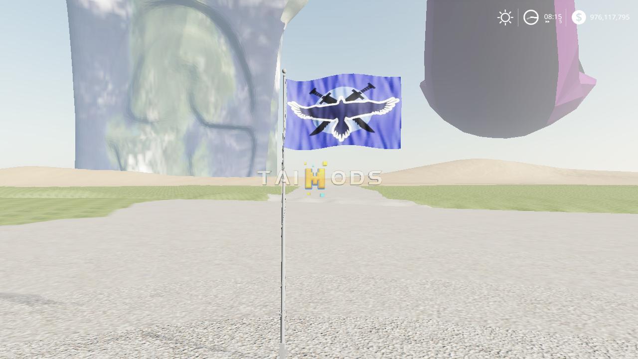 FS19 - Red VS Blue Team Flags V1 (1.6) FS19 - Red VS Blue Team Flags V1 (1.6)