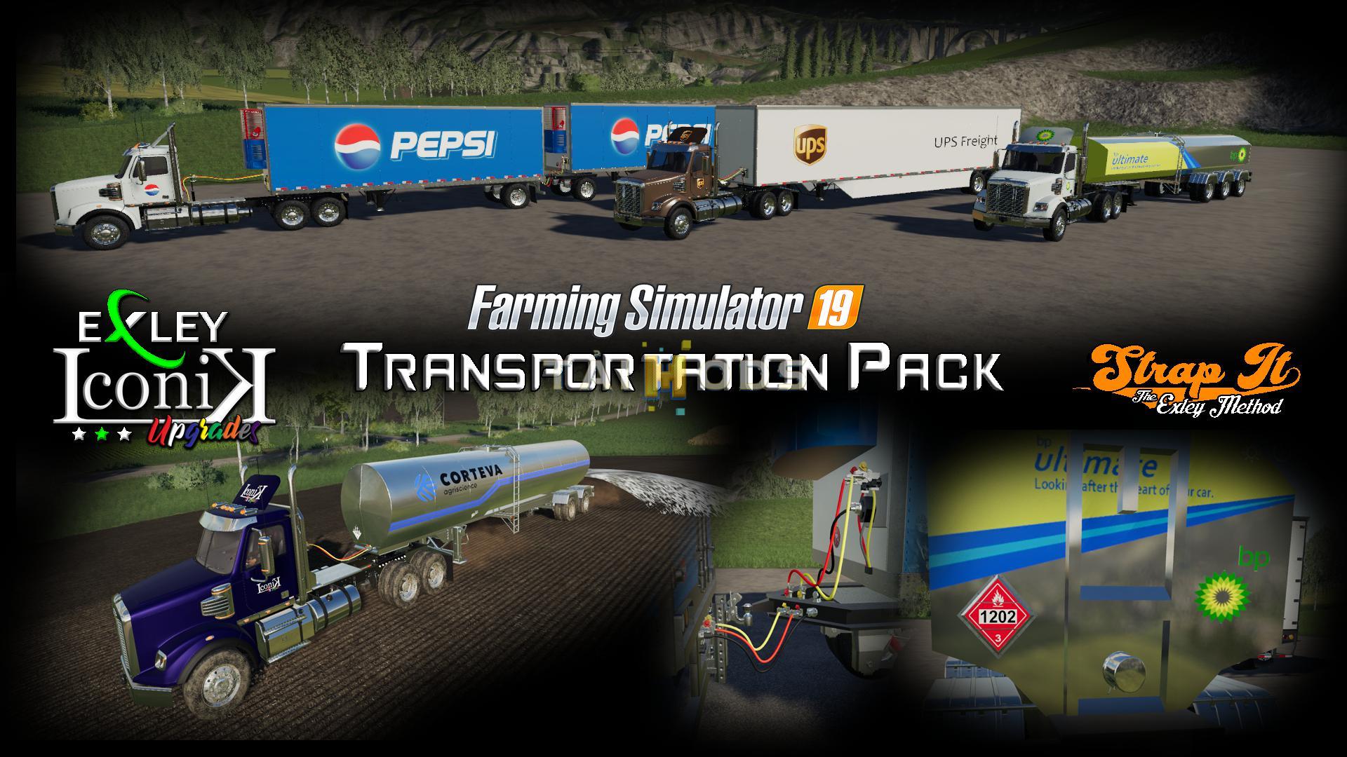 FS19 - Transportation Pack V1.0 (1.5) FS19 - Transportation Pack V1.0 (1.5)