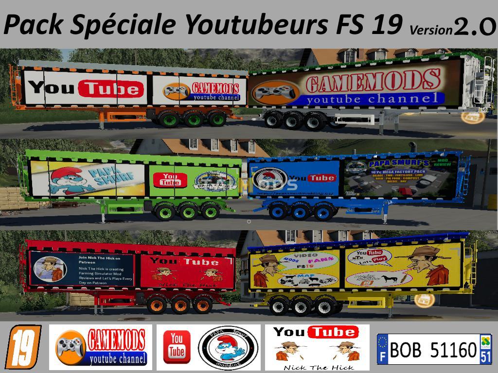 FS19 - Youtubeurs Speciale Pack V2 (1.4) FS19 - Youtubeurs Speciale Pack V2 (1.4)