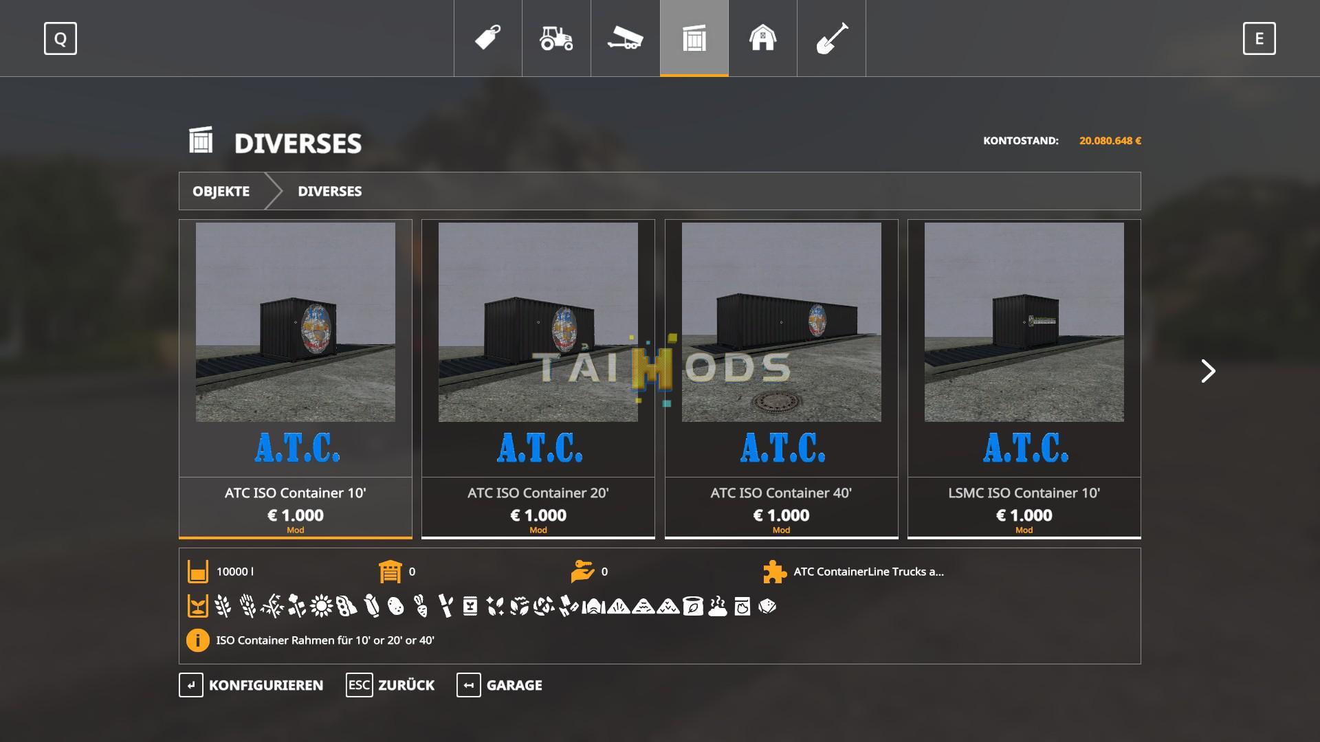 FS19 - ATC Container Pack V3.1 (1.4) FS19 - ATC Container Pack V3.1 (1.4)