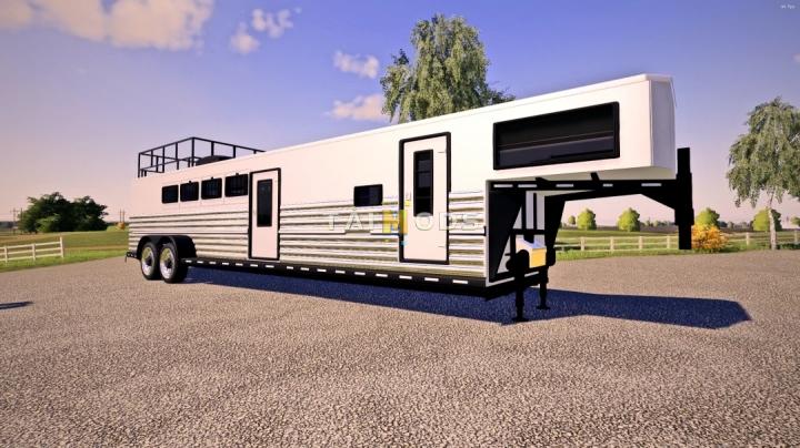 FS19 - Horse Trailer Custom V1.0 (1.7) FS19 - Horse Trailer Custom V1.0 (1.7)