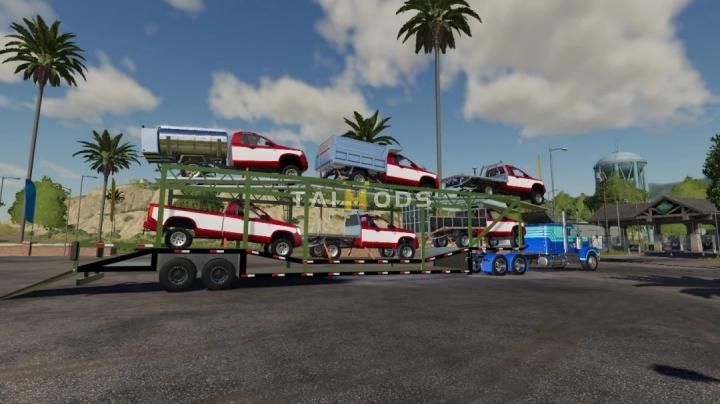 FS19 - Car Transport Trailer Edit V1.0 (1.7) FS19 - Car Transport Trailer Edit V1.0 (1.7)