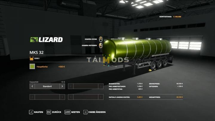 FS19 - MKS8 & MKS32 No Weight with Loading Volume V1.0 (1.7) FS19 - MKS8 & MKS32 No Weight with Loading Volume V1.0 (1.7)