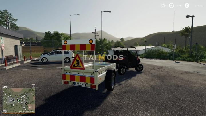 FS19 - Warning Trailer V1.2 (1.7)