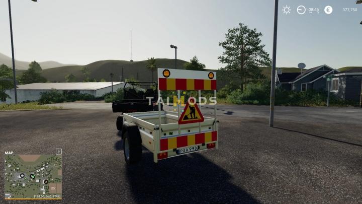 FS19 - Warning Trailer V1.2 (1.7) FS19 - Warning Trailer V1.2 (1.7)