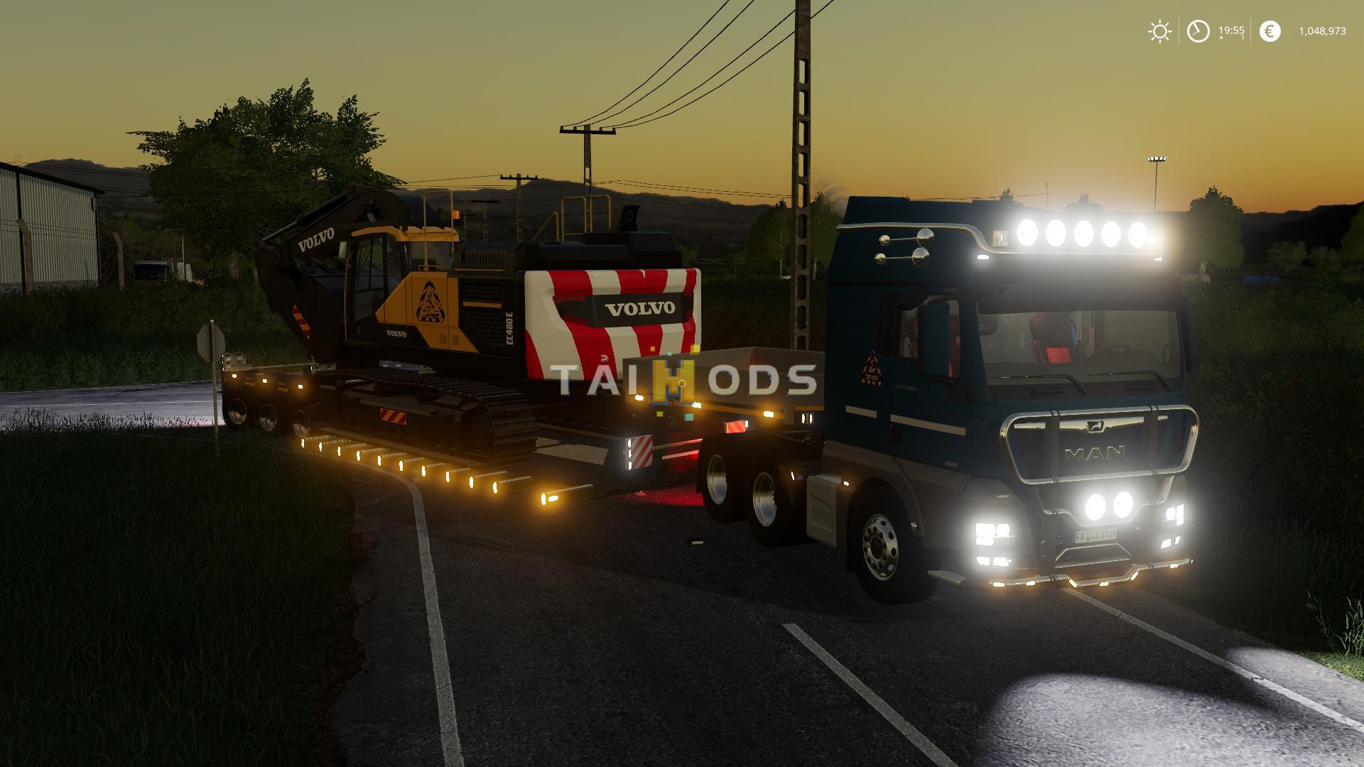 FS19 - Goldhofer Low Loader With Extensions Fixed V1.1 (1.7) FS19 - Goldhofer Low Loader With Extensions Fixed V1.1 (1.7)