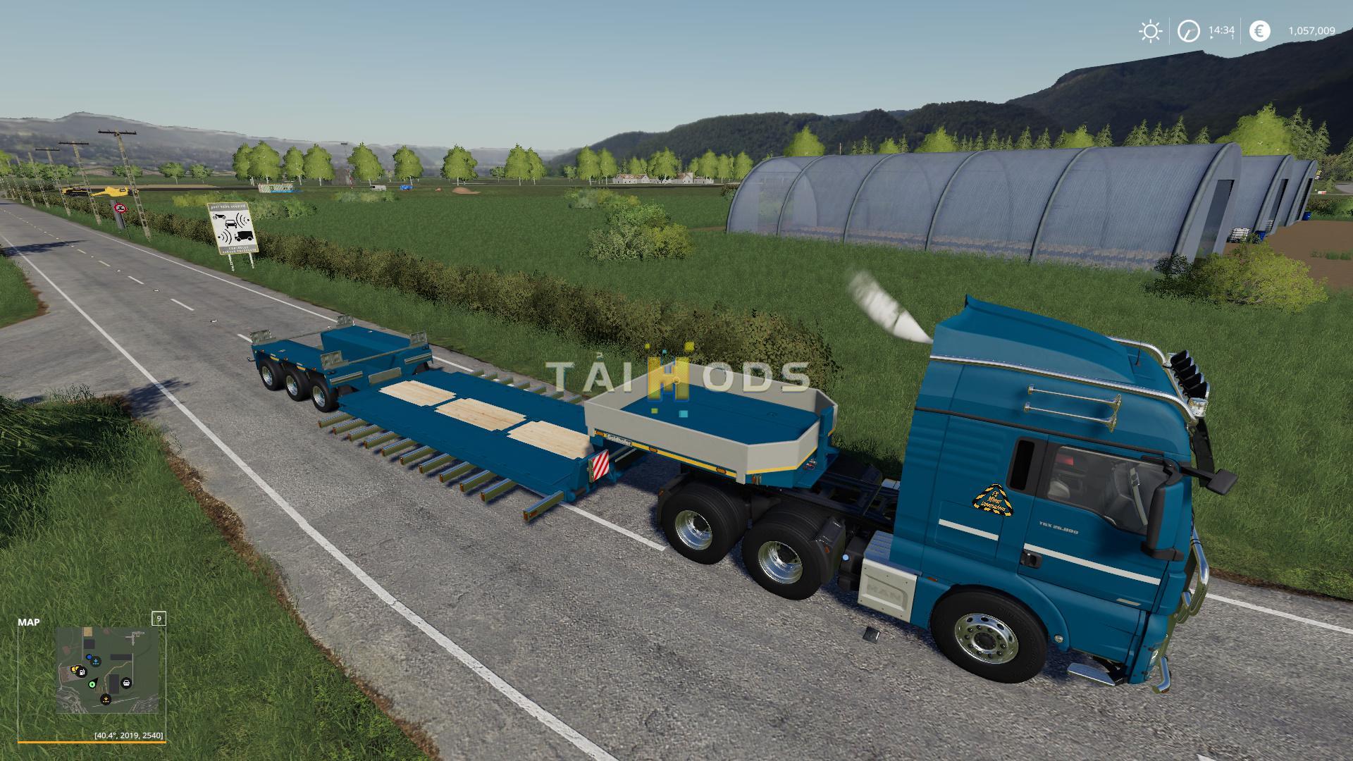 FS19 - Goldhofer Low Loader With Extensions Fixed V1.1 (1.7) FS19 - Goldhofer Low Loader With Extensions Fixed V1.1 (1.7)