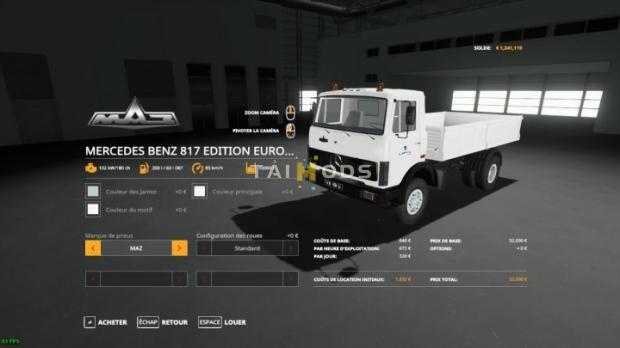FS19 - Mercedes-Benz 817 Truck V1.0 (1.7) FS19 - Mercedes-Benz 817 Truck V1.0 (1.7)