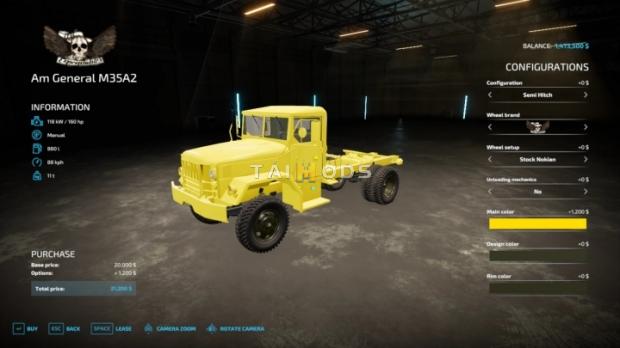 FS19 - M35a2 Deuce and A Half V1.0 (1.7) FS19 - M35a2 Deuce and A Half V1.0 (1.7)