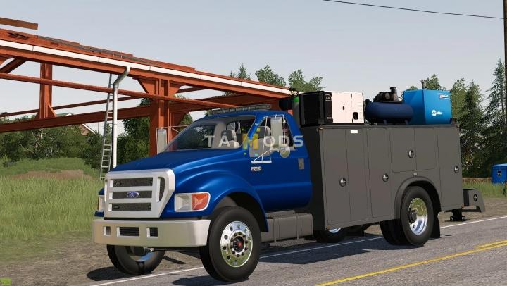 FS19 - Ford F750 Service V1.0 (1.7) FS19 - Ford F750 Service V1.0 (1.7)