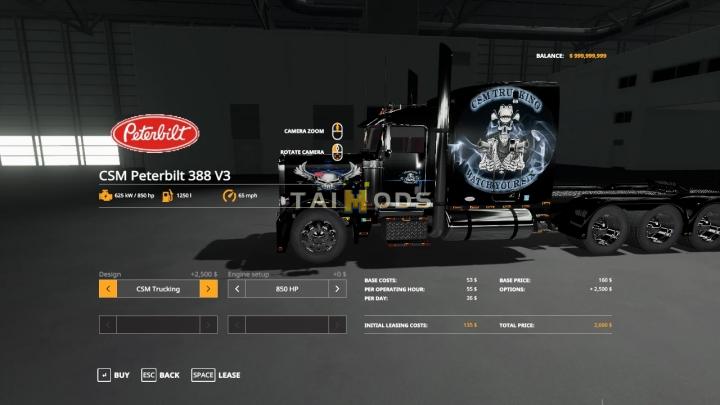 FS19 - CSM Peterbilt 388 18 Wheeler Truck V3.0 (1.7) FS19 - CSM Peterbilt 388 18 Wheeler Truck V3.0 (1.7)