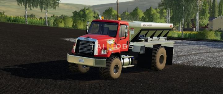 FS19 - Freightliner 108SD with New Leader L4330G4 Lime / Fertilizer Spreader V1.0 (1.7)