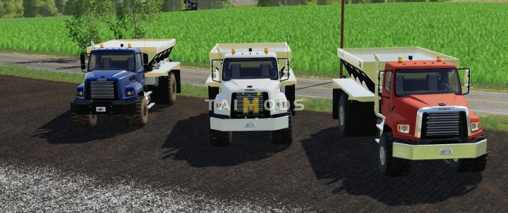 FS19 - Freightliner 108SD with New Leader L4330G4 Lime / Fertilizer Spreader V1.0 (1.7)