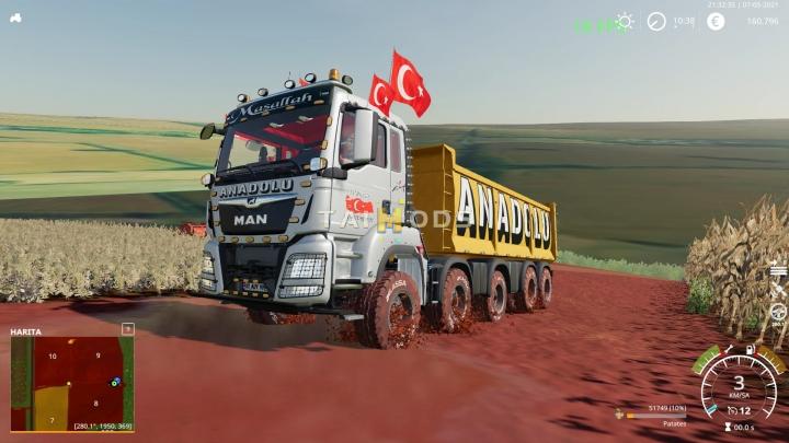 FS19 - ANADOLU Man Kipper V1.0 (1.7) FS19 - ANADOLU Man Kipper V1.0 (1.7)