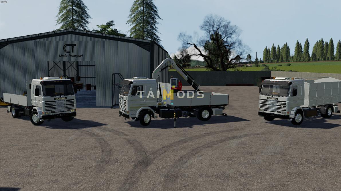 FS19 - Scania 113H SideDoors + Crane V1.0 (1.7) FS19 - Scania 113H SideDoors + Crane V1.0 (1.7)