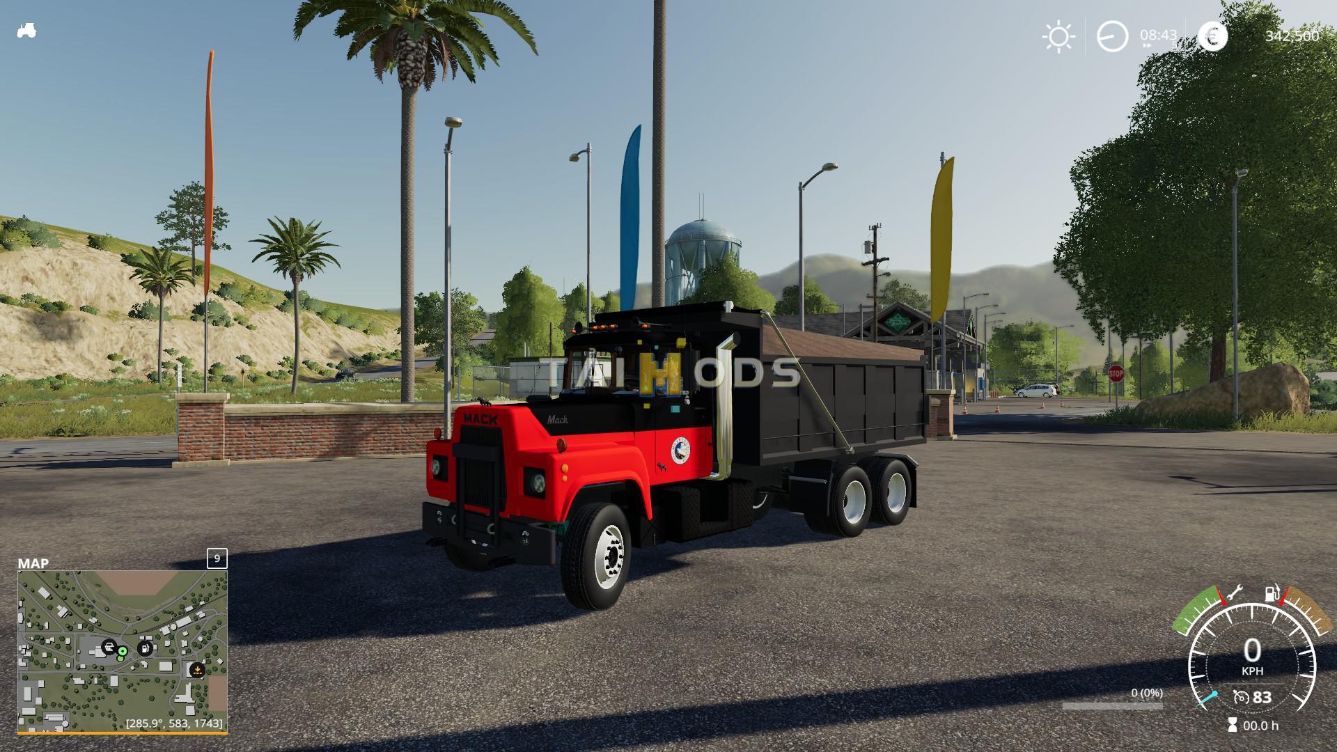 FS19 - Mack R Dump Truck V1.0 (1.7) FS19 - Mack R Dump Truck V1.0 (1.7)