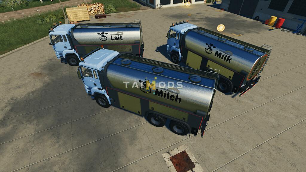 FS19 - Man Tgs Milk Truck V1.0.0.1 (1.7) FS19 - Man Tgs Milk Truck V1.0.0.1 (1.7)