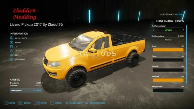 FS22 - Lizard Pickup 2017 V1.0 (1.13) FS22 - Lizard Pickup 2017 V1.0 (1.13)