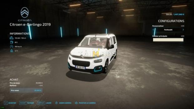 FS22 - Citroen Berlingo 2019 V2.0 (1.12) FS22 - Citroen Berlingo 2019 V2.0 (1.12)
