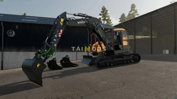 FS22 - Volvo ECR145EL with Variable Arm V1.1 (1.13) FS22 - Volvo ECR145EL with Variable Arm V1.1 (1.13)