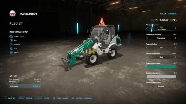 FS22 - Kramer KL 308T V1.0 (1.7) FS22 - Kramer KL 308T V1.0 (1.7)