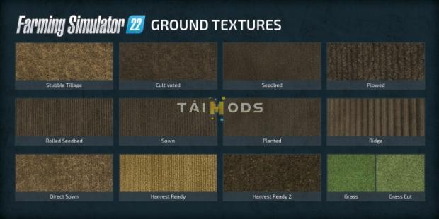 FS22 - New Ground Working Tools and Textures ()