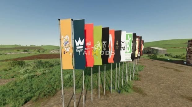FS22 - Decorative Flags V1.1 (1.13) FS22 - Decorative Flags V1.1 (1.13)