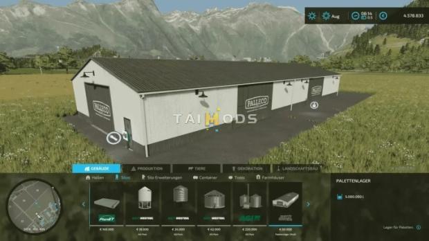 FS22 - Pallet Storage V1.0 (1.13) FS22 - Pallet Storage V1.0 (1.13)