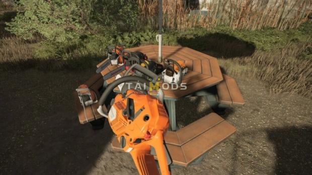 FS22 - Placeable Decoration Chainsaws V1.1 (1.12) FS22 - Placeable Decoration Chainsaws V1.1 (1.12)