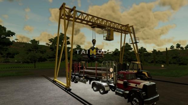 FS22 - Wood Crane V1.2 (1.13) FS22 - Wood Crane V1.2 (1.13)