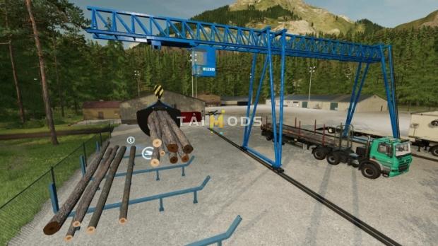 FS22 - Wood Crane V1.2 (1.13) FS22 - Wood Crane V1.2 (1.13)