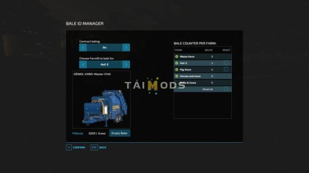 FS22 - Bale ID Manager V2.0.0.1 (1.12) FS22 - Bale ID Manager V2.0.0.1 (1.12)