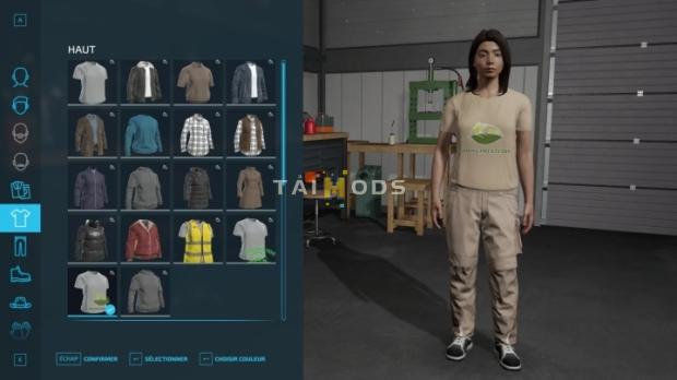 FS22 - Custom Clothing V1.0.1.1 (1.10) FS22 - Custom Clothing V1.0.1.1 (1.10)
