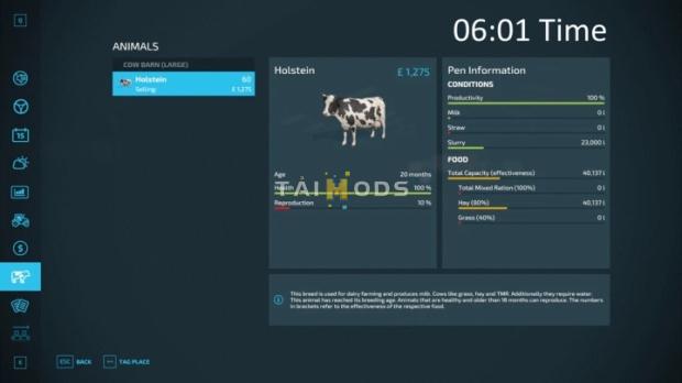 FS22 - Realistic Milking Times V1.0 (1.9) FS22 - Realistic Milking Times V1.0 (1.9)
