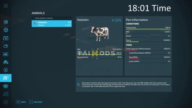 FS22 - Realistic Milking Times V1.0 (1.9) FS22 - Realistic Milking Times V1.0 (1.9)