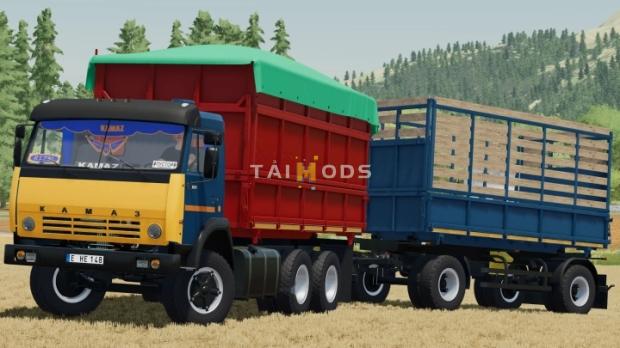 FS22 - Kamaz 55102 & Nefaz 8560 Trailer V1.0 (1.14) FS22 - Kamaz 55102 & Nefaz 8560 Trailer V1.0 (1.14)
