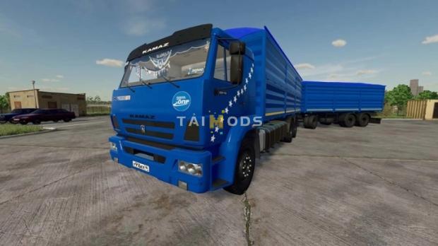 FS22 - KamAZ-65117 Grain+Trailer V1.0 (1.14) FS22 - KamAZ-65117 Grain+Trailer V1.0 (1.14)